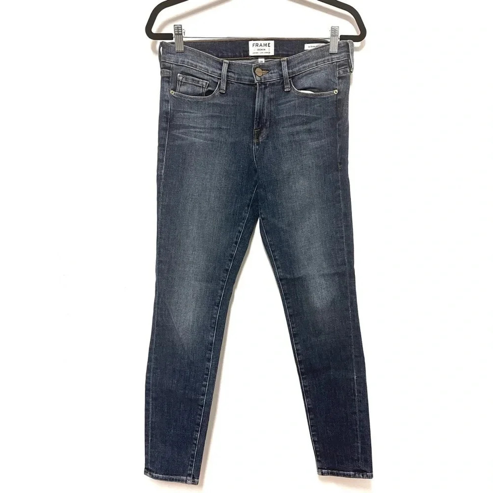FRAME Denim Skinny Jeans Medium Wash - Le Skinny de Jeanne - High-rise